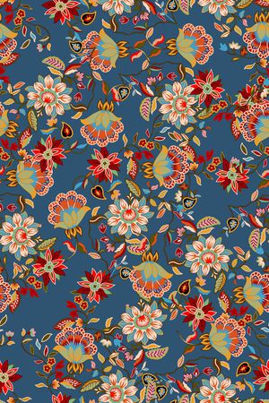 满版散花印花华亿平台图片