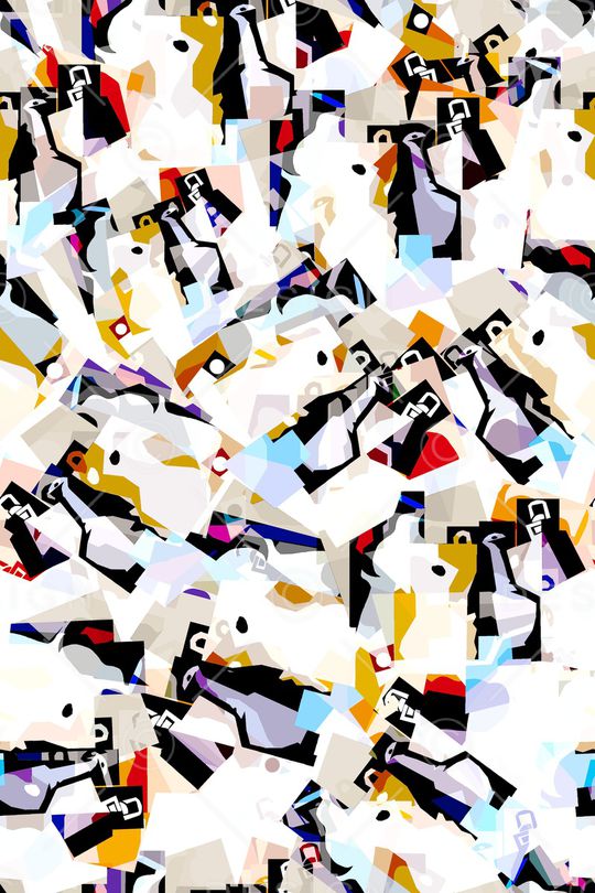 几何印花华亿平台图片