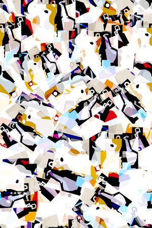 几何印花华亿平台图片