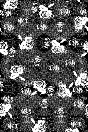 黑白华亿平台印花华亿平台图片