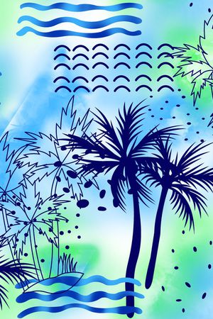 椰树混搭印花华亿平台图片