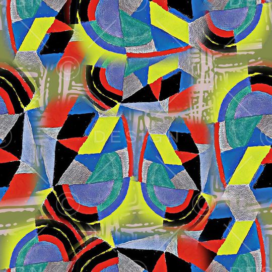 几何印花华亿平台图片