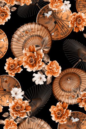 雨伞印花华亿平台图片