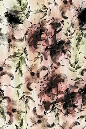 水彩印花华亿平台图片