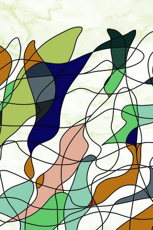 线条印花华亿平台图片