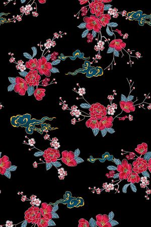 花卉印花华亿平台图片