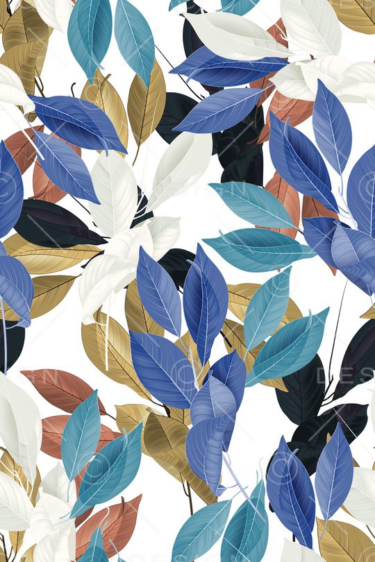 绿植树叶印花华亿平台图片