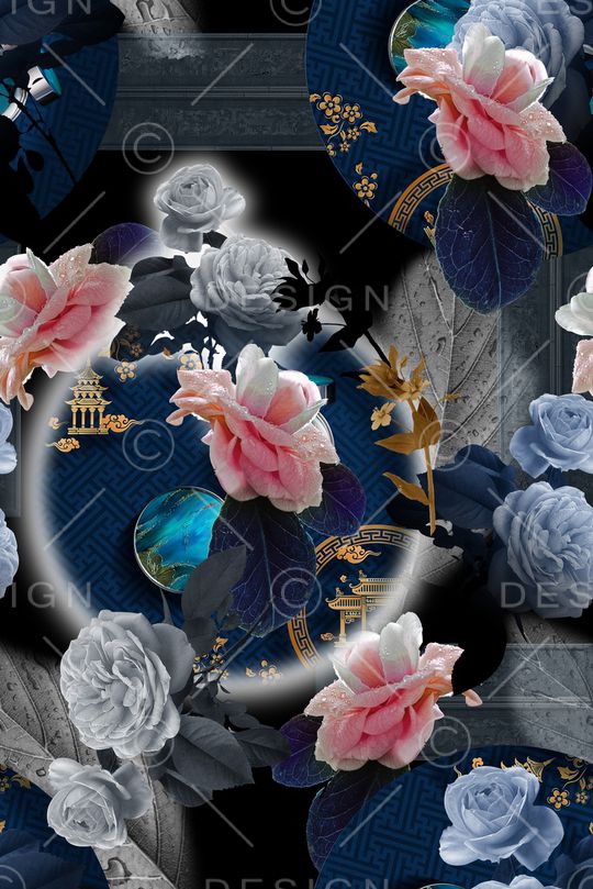 鸢尾花印花华亿平台图片