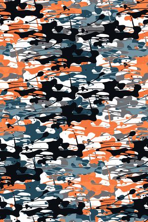 抽象男装印花华亿平台图片