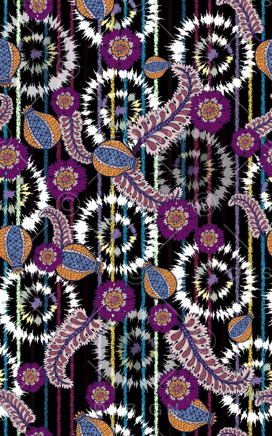 扎染华亿平台印花华亿平台图片