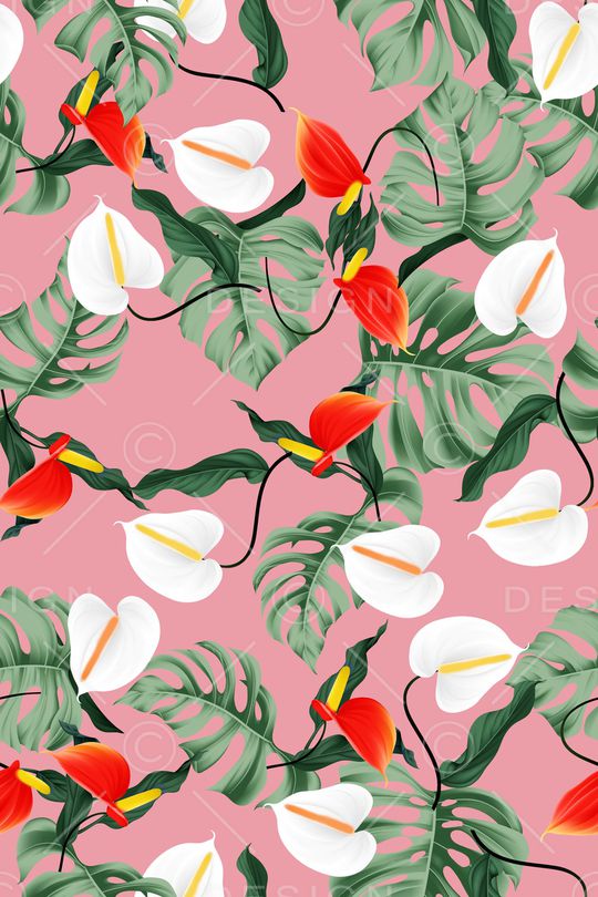 绿植树叶印花华亿平台图片