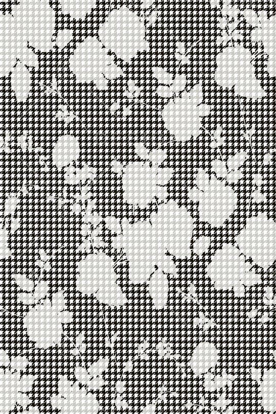 千鸟格印花华亿平台图片