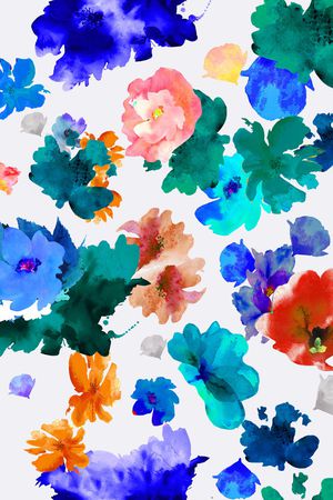 水彩印花华亿平台图片