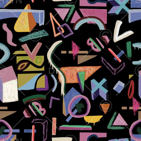 几何印花华亿平台图片