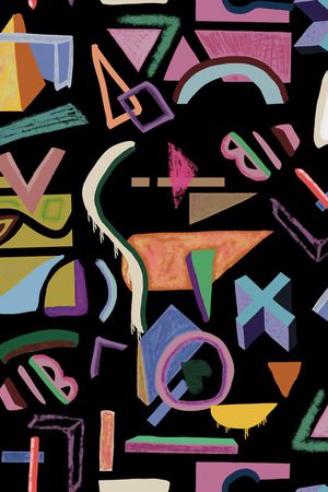 几何印花华亿平台图片