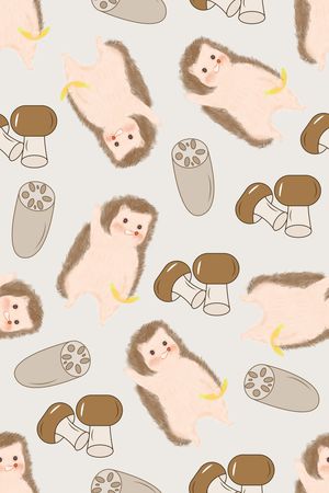 蘑菇印花华亿平台图片