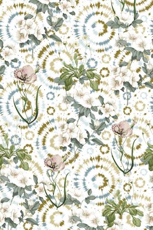 绿植树叶印花华亿平台图片