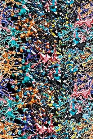 抽象男装印花华亿平台图片