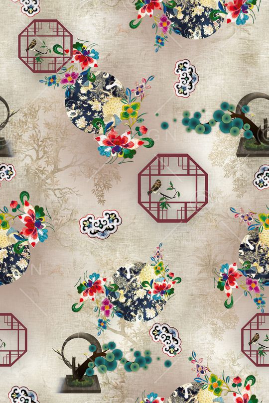 简约印花华亿平台图片