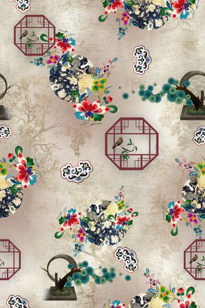 简约印花华亿平台图片