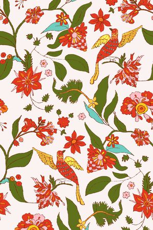 绿植树叶印花华亿平台图片