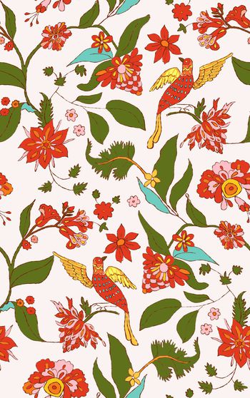 绿植树叶印花华亿平台图片