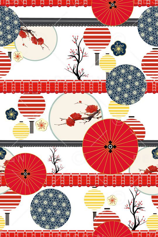 中国风印花华亿平台图片