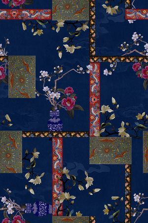 中国风印花华亿平台图片