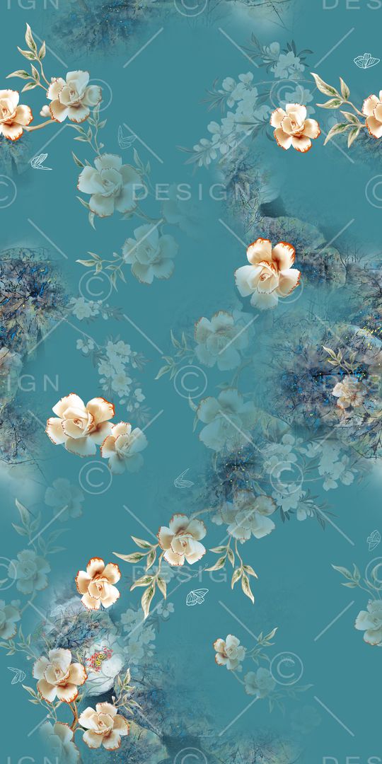 花卉印花华亿平台图片