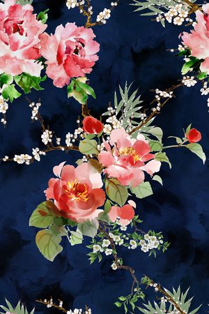 梅花印花华亿平台图片