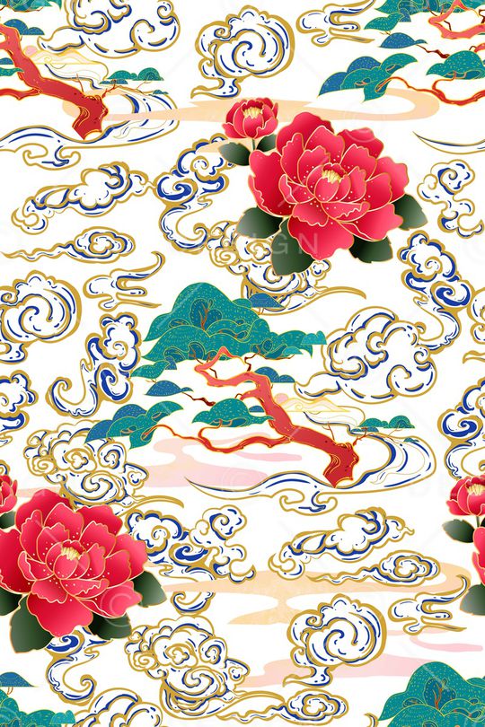 祥云印花华亿平台图片