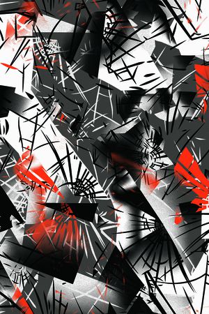 几何印花华亿平台图片