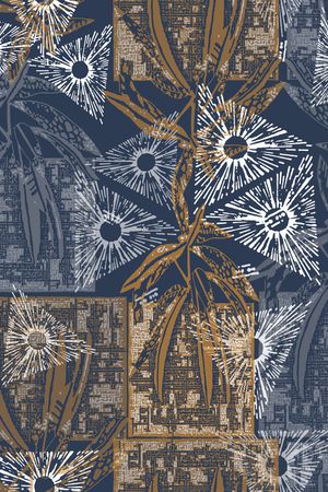 几何印花华亿平台图片