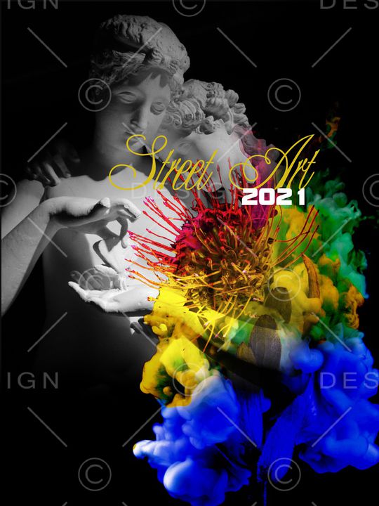 抽象花卉印花华亿平台图片