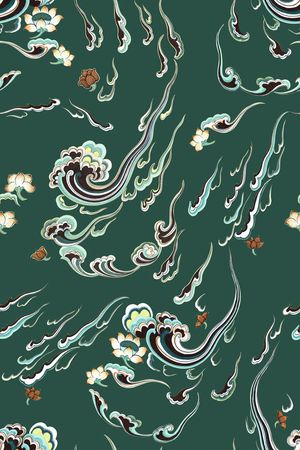 中国风印花华亿平台图片