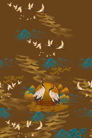 连衣裙印花华亿平台图片