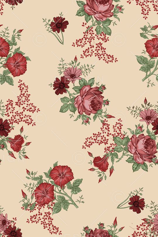 清爽底花卉印花华亿平台图片