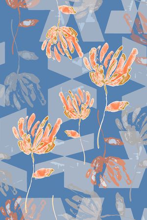 几何印花华亿平台图片