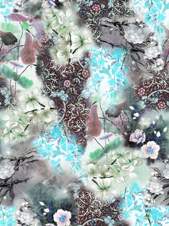 旗袍印花华亿平台图片