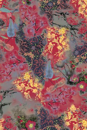 旗袍印花华亿平台图片