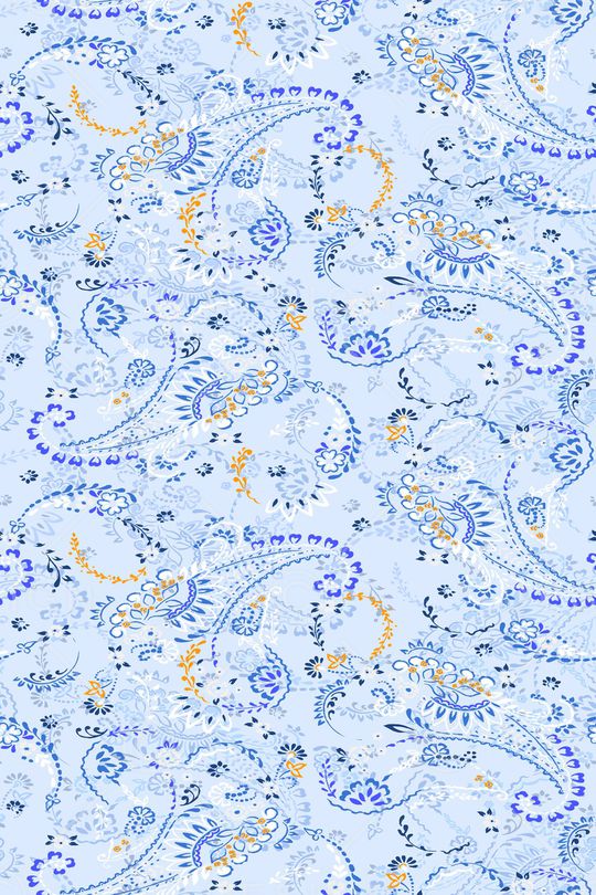 佩斯利印花华亿平台图片