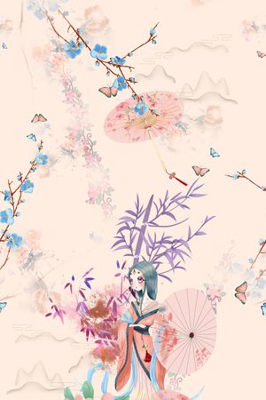 旗袍印花华亿平台图片