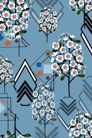 几何印花华亿平台图片