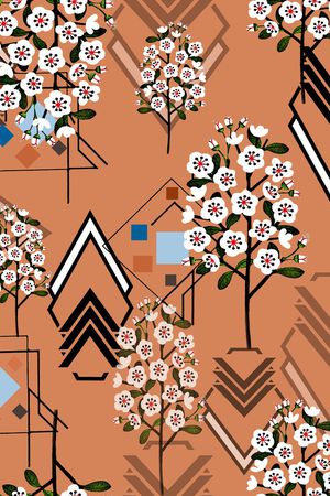 几何印花华亿平台图片