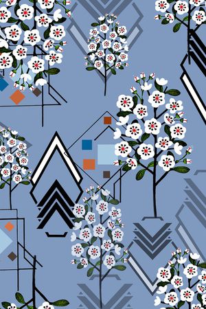 几何印花华亿平台图片