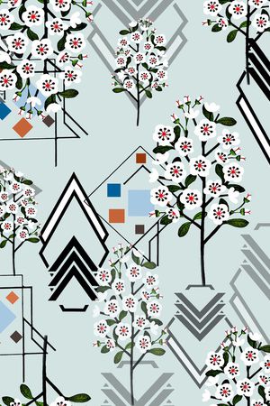 几何印花华亿平台图片