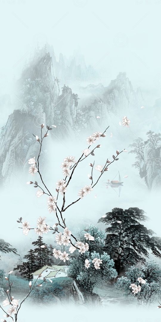 民族花卉印花华亿平台图片