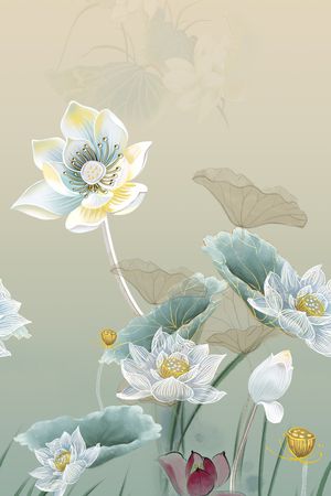 民族花卉印花华亿平台图片