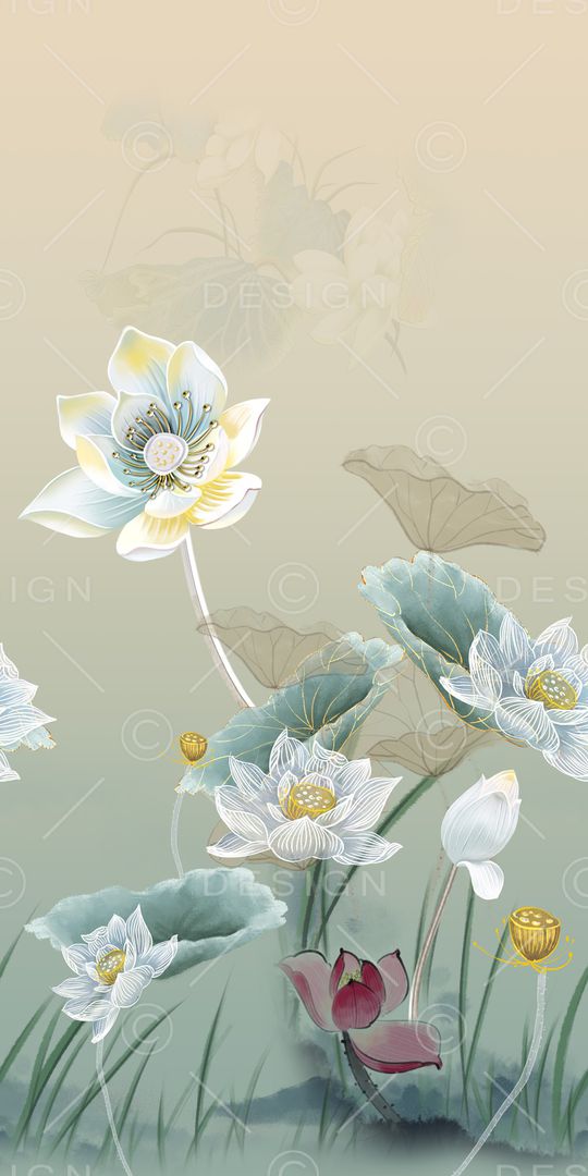 民族花卉印花华亿平台图片