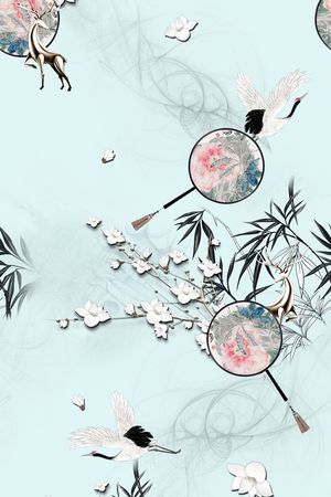 花卉印花华亿平台图片